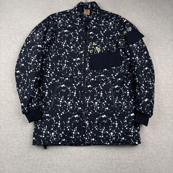 Nike ACG Other - Nike ACG Men Black White Galactic Dot Insulated Parka Jacket Medium CV0638-010